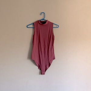 Mock neck sleeveless bodysuit